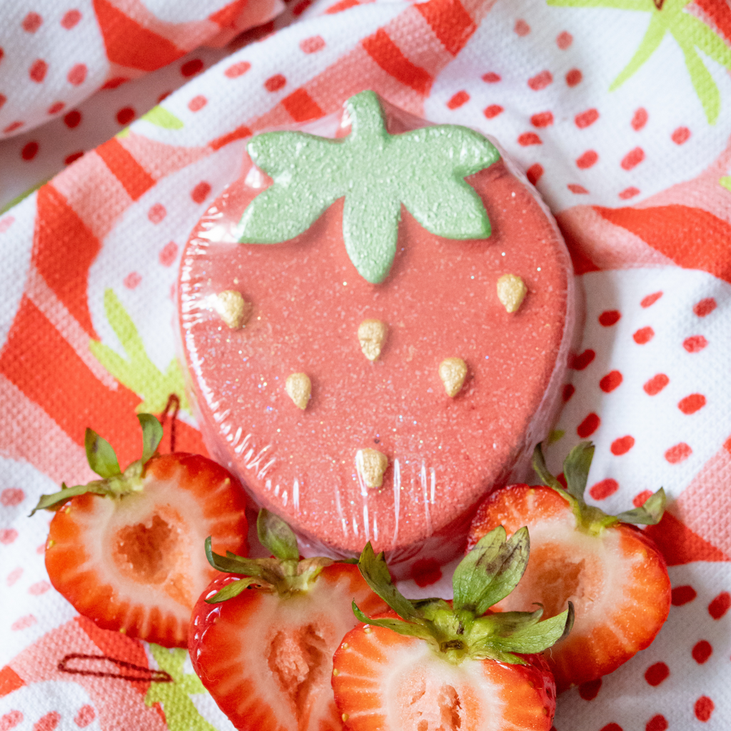 Strawberry Bath Bombs