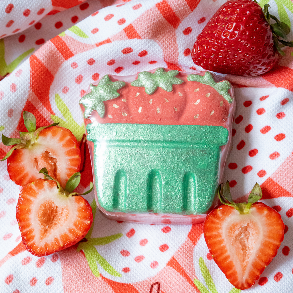 Strawberry Bath Bombs
