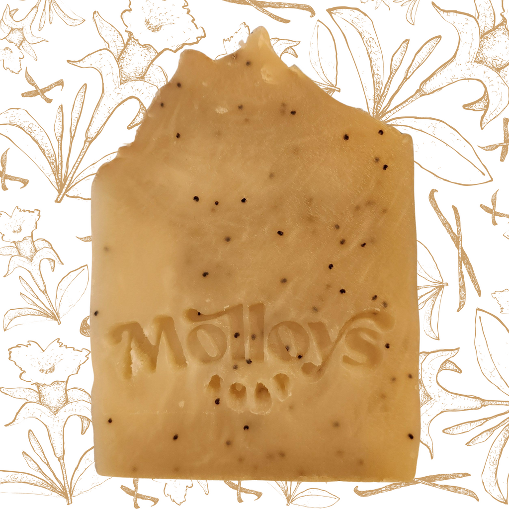 Soap Bar: Vanilla Patchouli Poppyseed