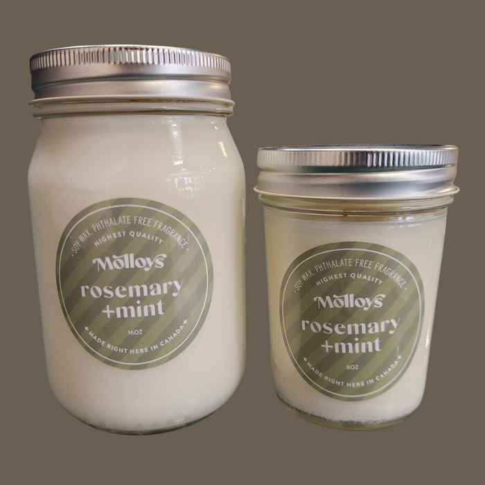 Soy Candle: Rosemary Mint