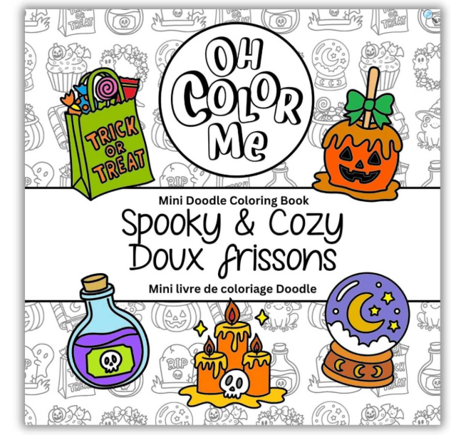 Mini Halloween Coloring Book