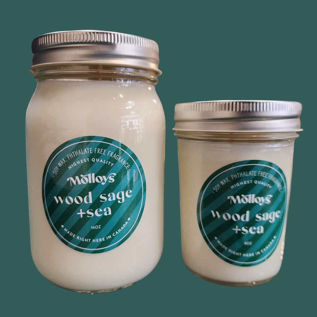 Soy Candle: Wood, Sage & Sea