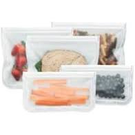 Reusable Storage Bags - 3 lunch + 2 snack (flat)